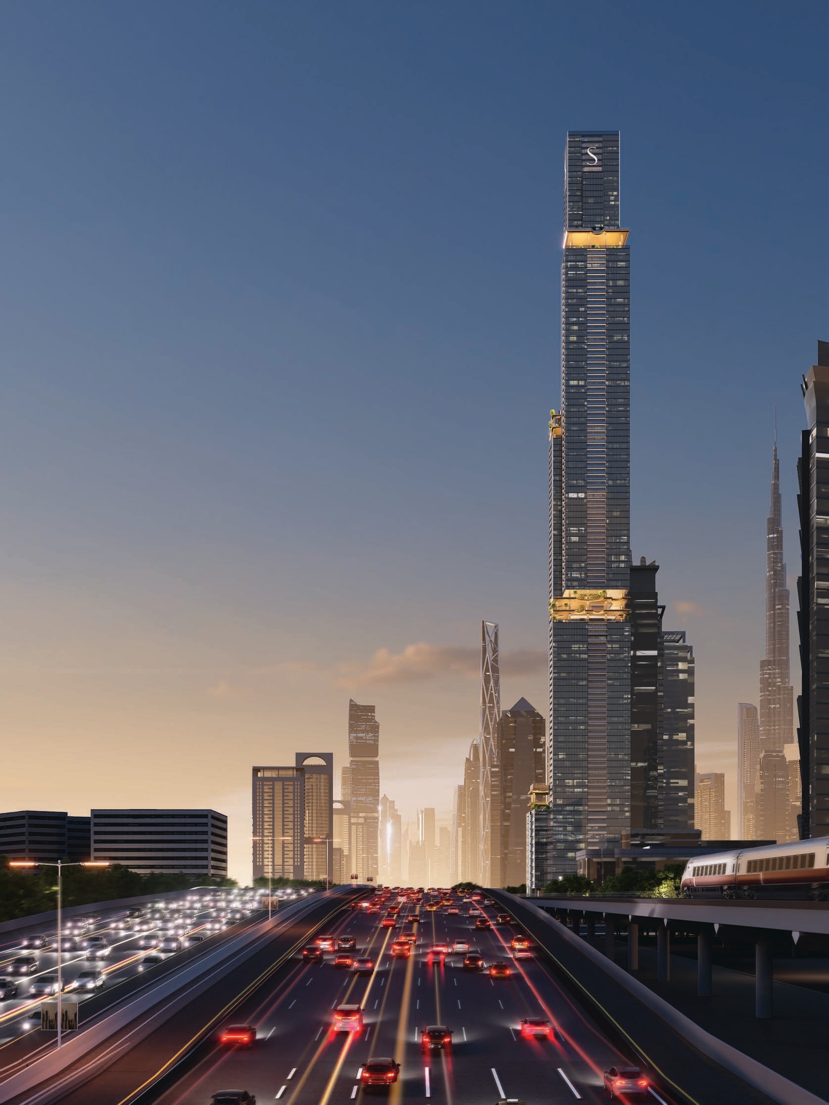 Sobha SkyParks Tower with Golden Sky Gardens